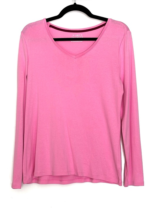 Talbots Tops - Talbots Pima Cotton V-Neck Tee Pink Size Large